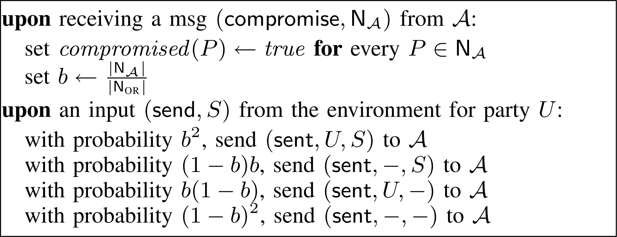 Graphic: Black-box OR Functionality ${\cal B}_{{\rm OR}}$[12]