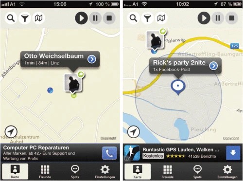 Graphic: Spotnick user interface