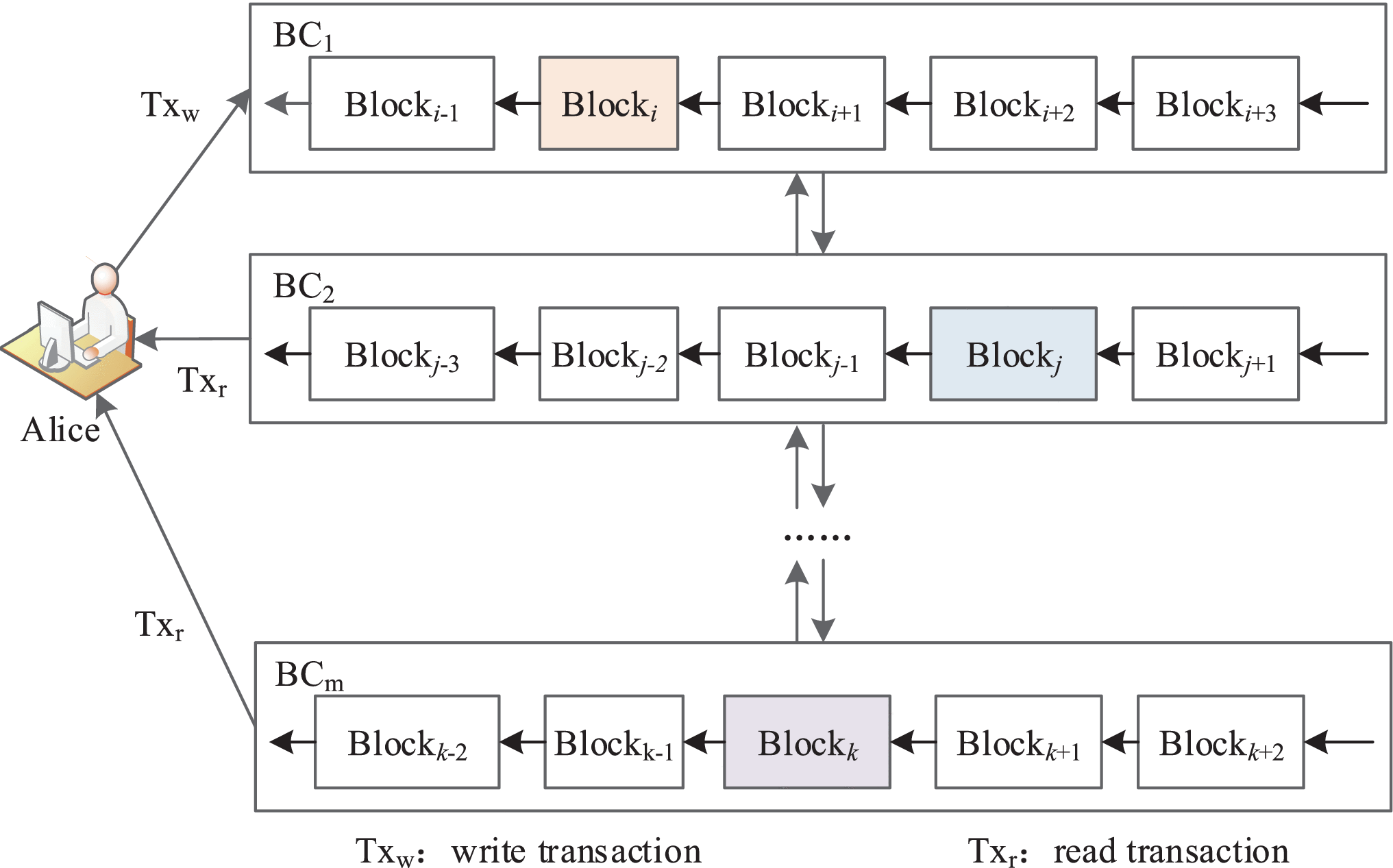 Efficient and Secure Data Sharing Scheme on Interoperable Blockchain  Database