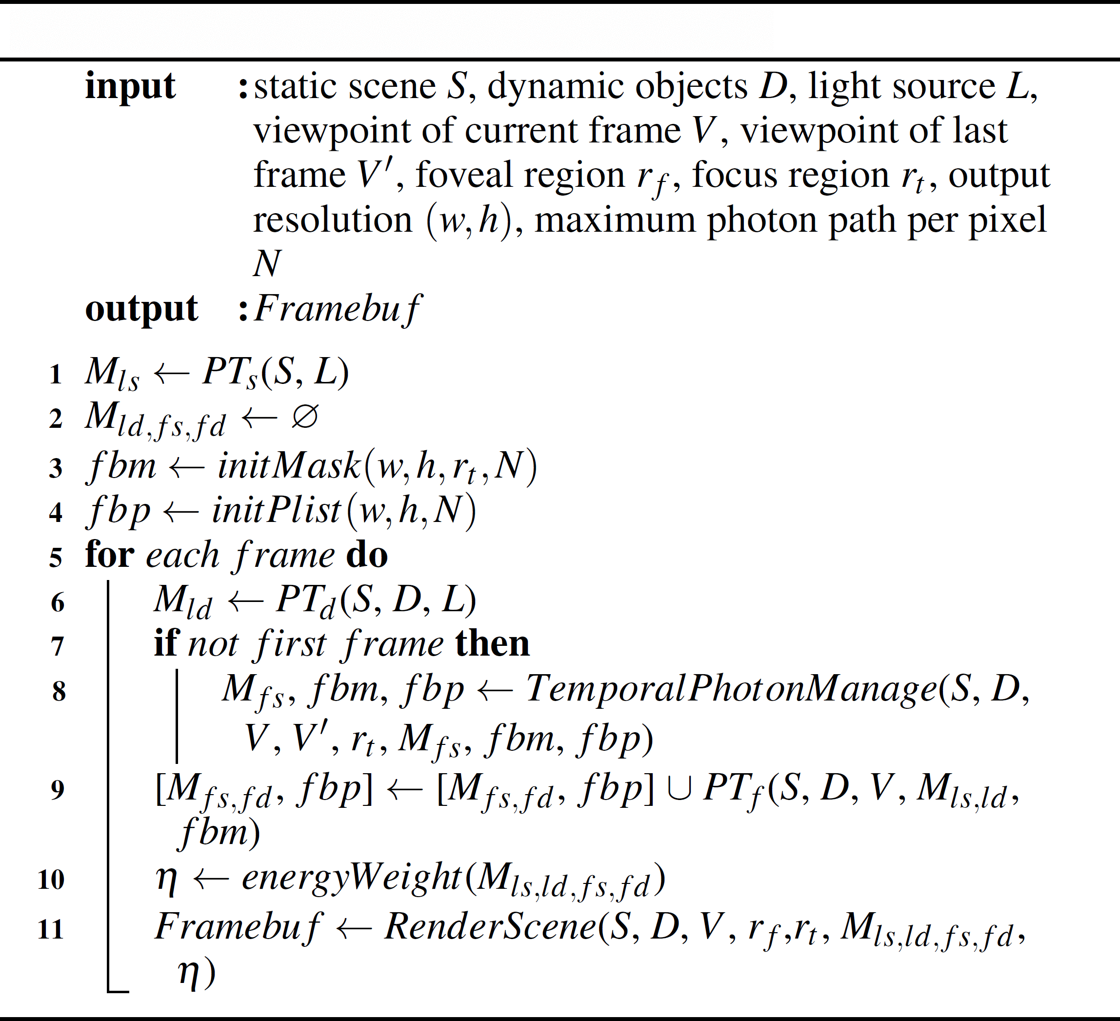Foveated Photon Mapping