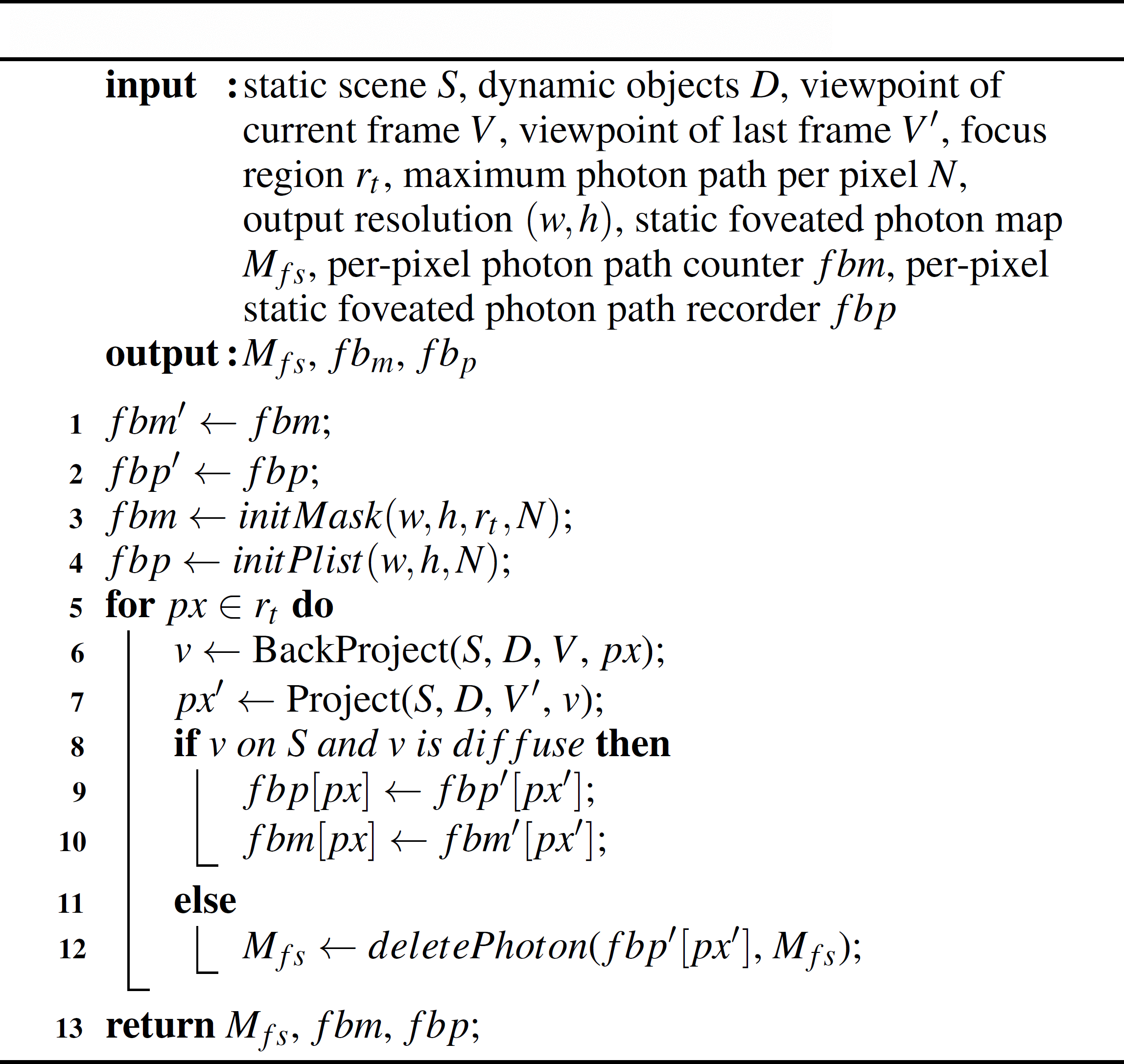 Foveated Photon Mapping